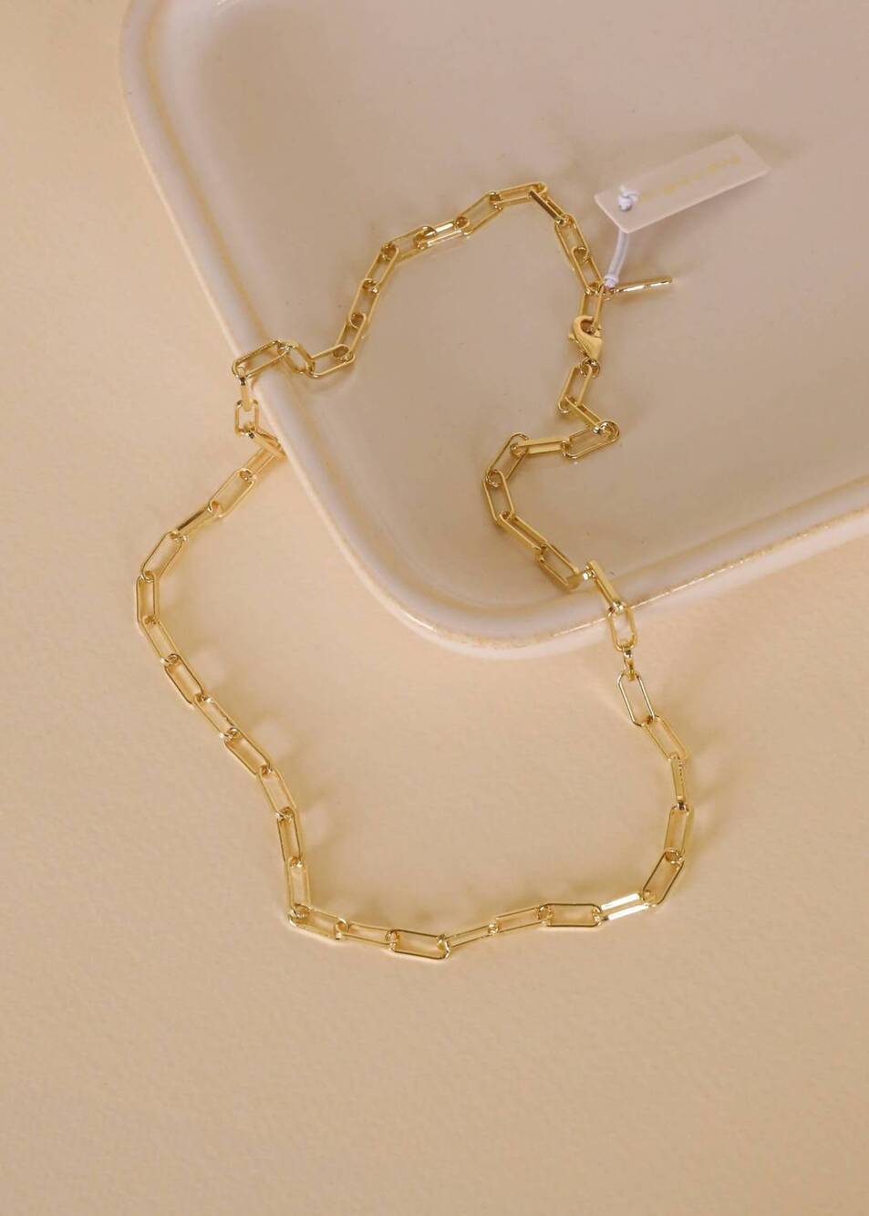 NEW JAXKELLY women's large link chain necklace in gold